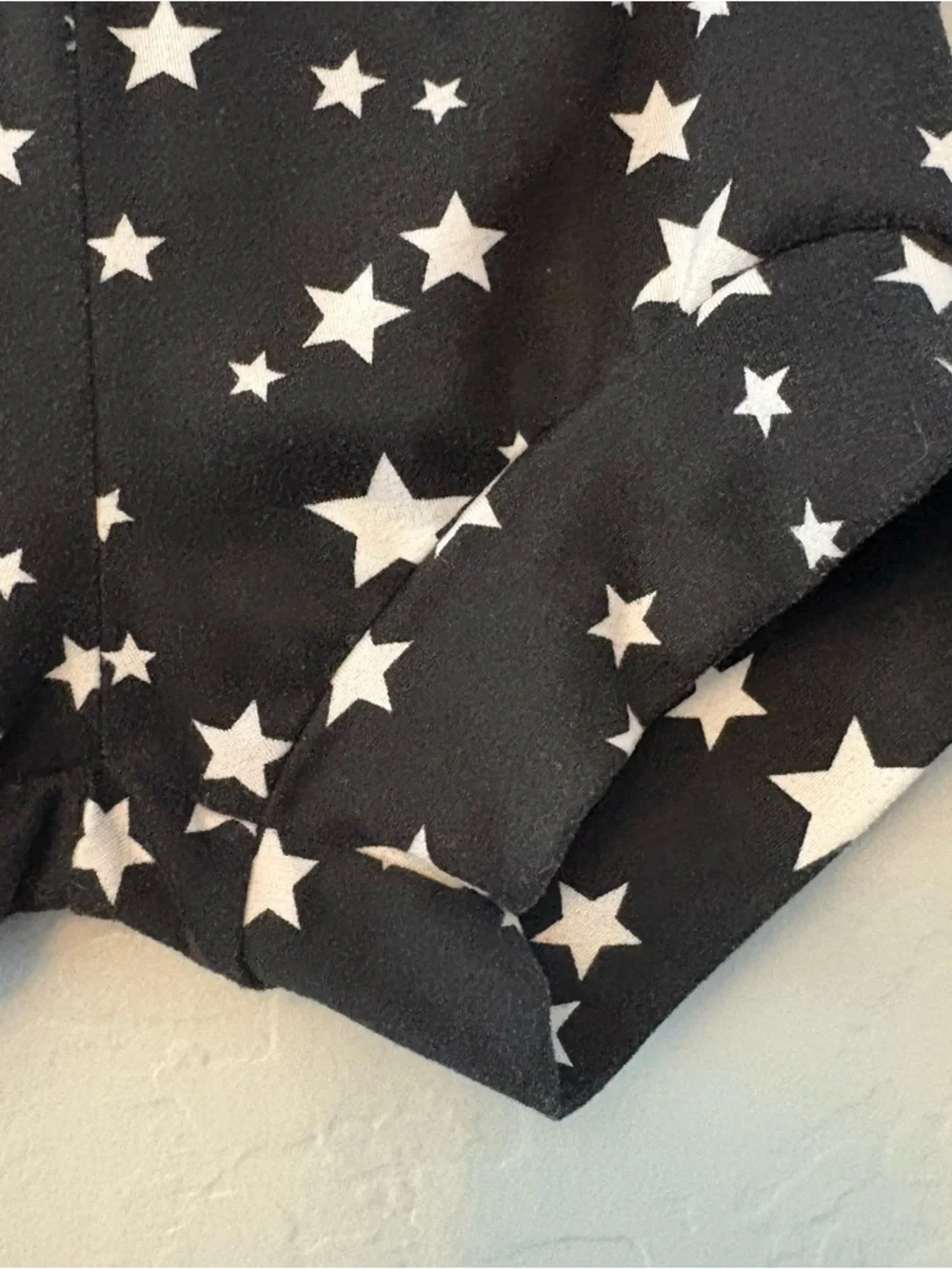 Willa B black and white star print racerback dance gymnastics outfit size 2/3